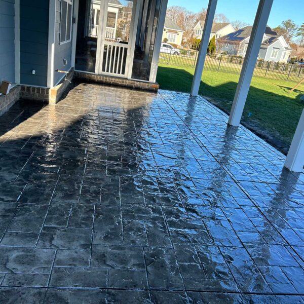 Stamped concrete