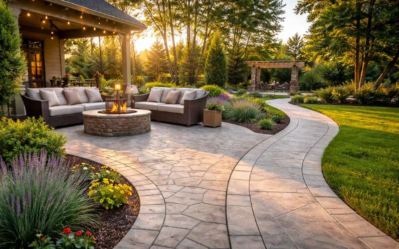 How Concrete Patios and Walkways Can Transform and Enhance Your Outdoor Living Space