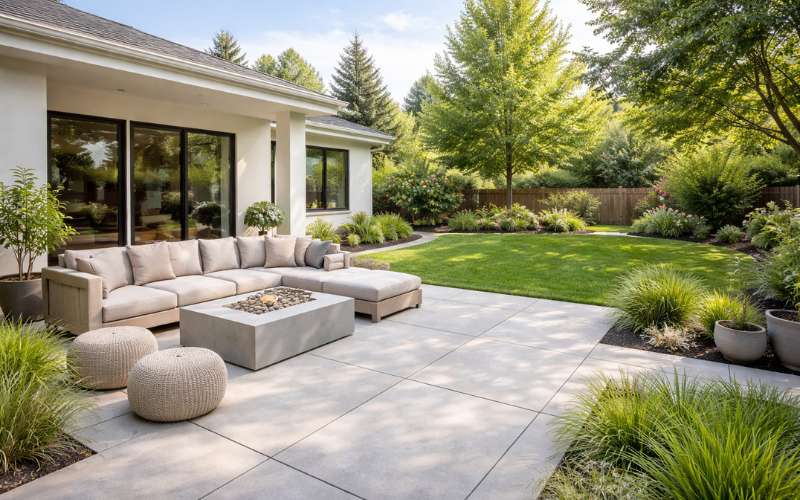 Concrete Patio Ideas That Make Your Backyard Feel Bigger