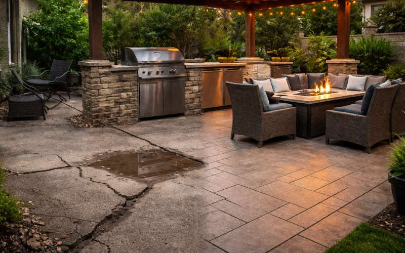 Concrete Patio for Outdoor Kitchens: The Base That Prevents Cracks and Sinking