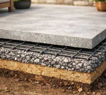 Concrete Patio Thickness & Reinforcement: What’s “Done Right” for Long-Term Strength