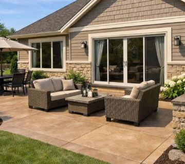 Concrete Patio Color Options: How to Match Your Home Exterior