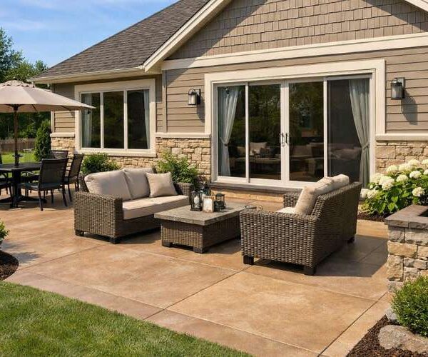Concrete Patio Color Options: How to Match Your Home Exterior