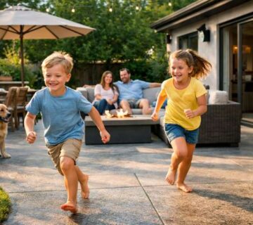 Slip-Resistant Concrete Patios: Safer Surfaces for Kids, Pets, and Guests