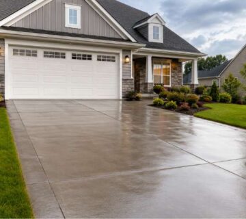 Concrete Driveways with Better Drainage for Summer Storms in Virginia Beach VA