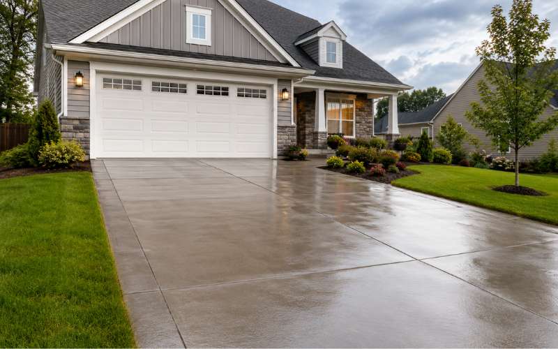 Concrete Driveways with Better Drainage for Summer Storms in Virginia Beach VA
