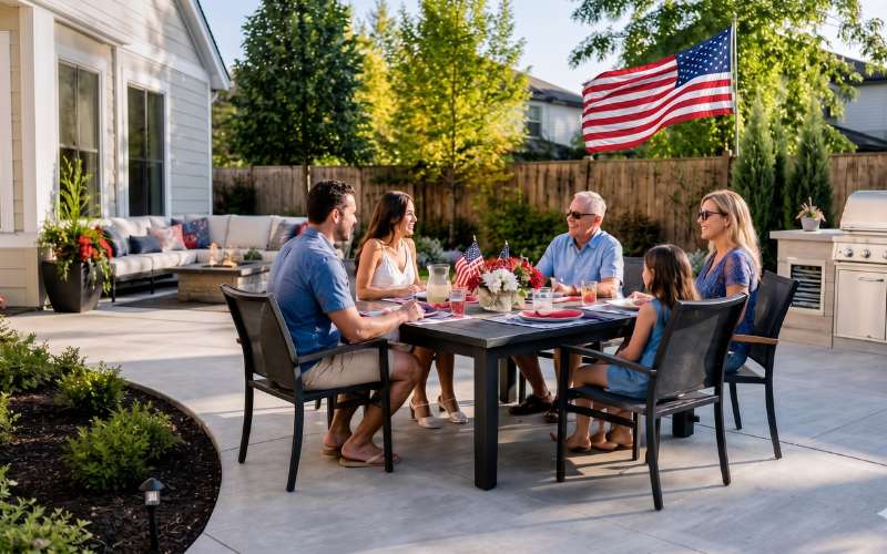 Concrete Patios for Memorial Day Entertaining in Norfolk VA