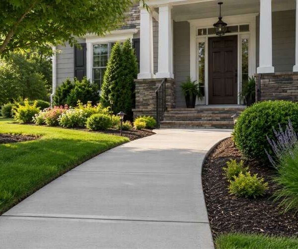 Concrete Sidewalks for Front Entry Upgrades in Suffolk VA