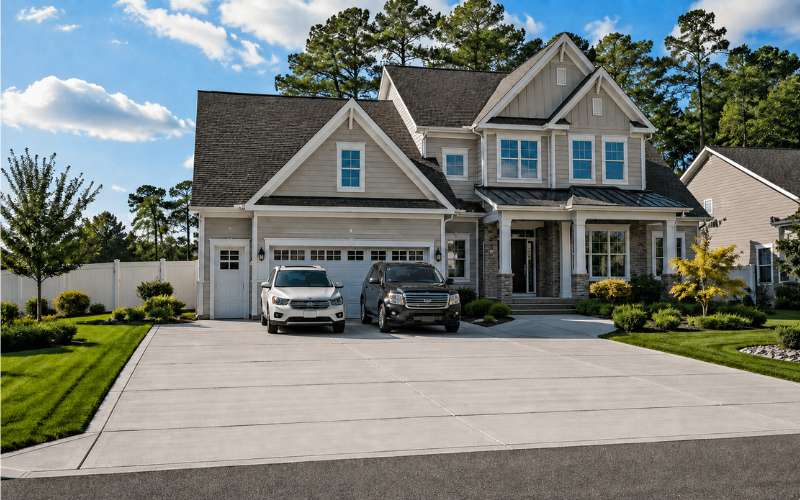 Concrete Driveways for Multi Car Homes in Norfolk VA