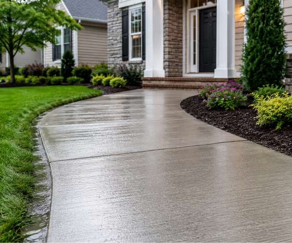 Concrete Sidewalks with Better Water Runoff in Chesapeake VA